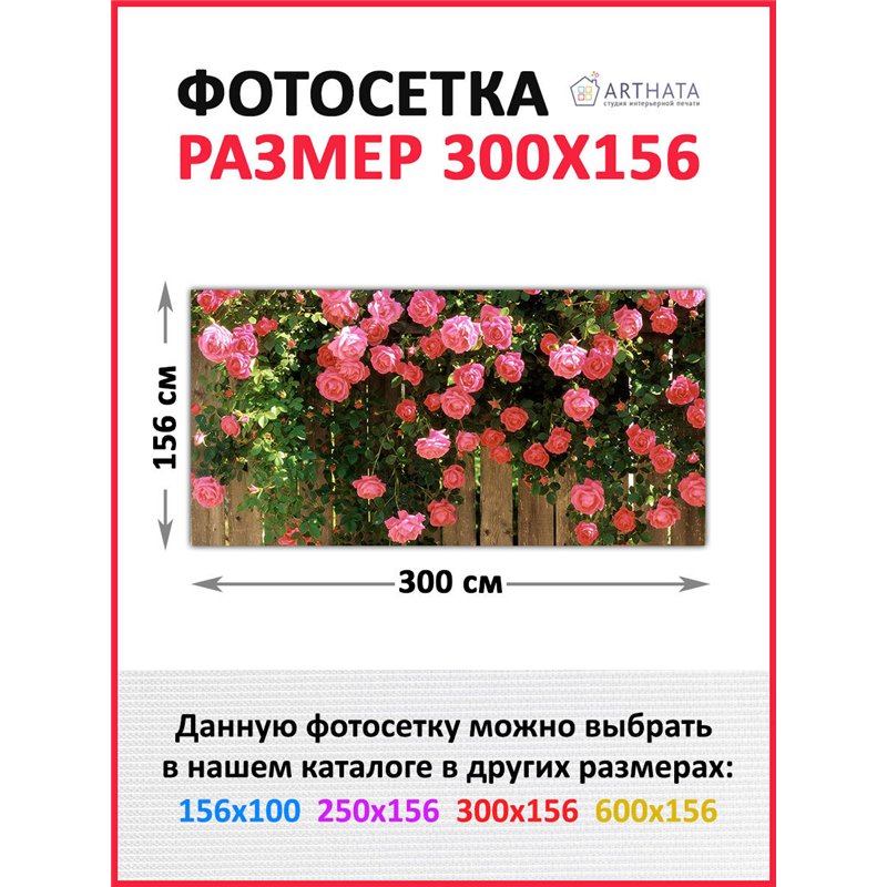 Сетка декоративная на забор 300. Фотофасад для забора и стен - сетка декоративная от ArtHata - легкий способ быстро украсить сад