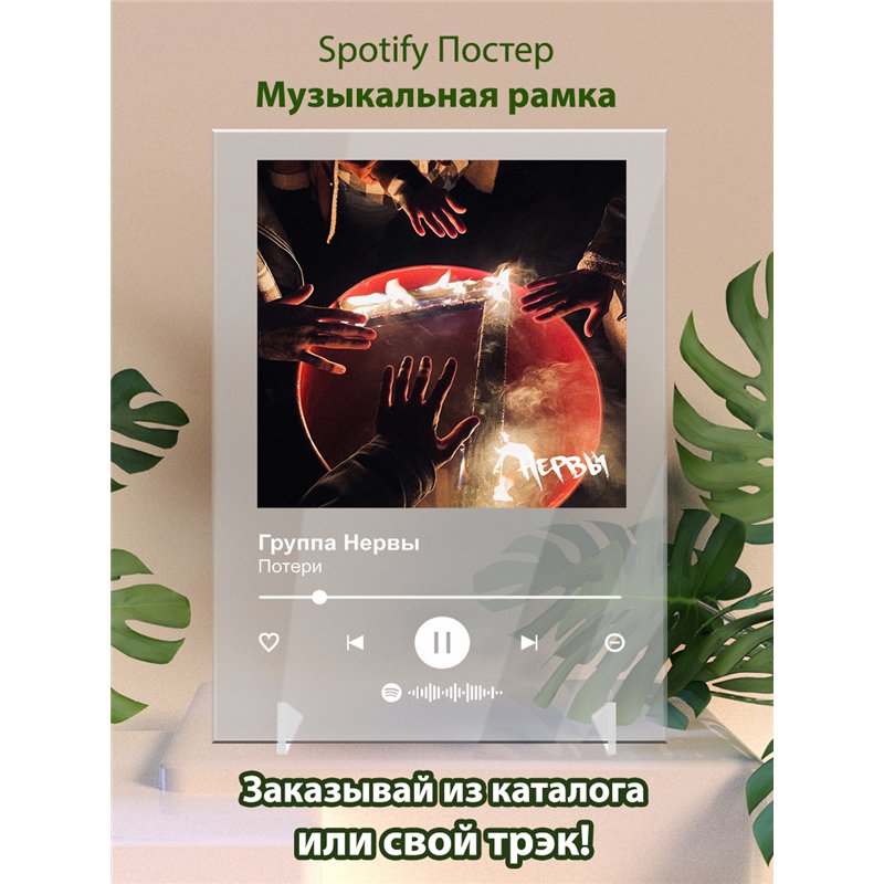 Группа Нервы - Потери - постер Spotify