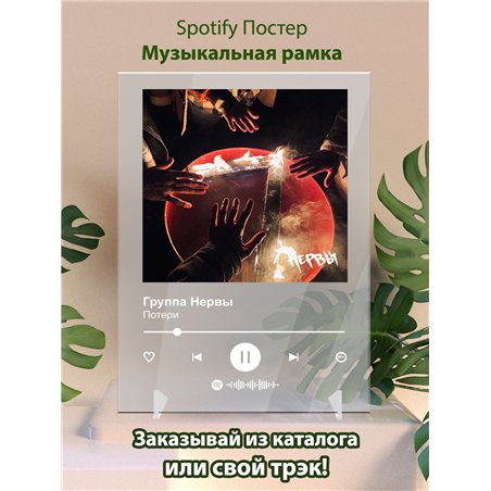 Группа Нервы - Потери - постер Spotify