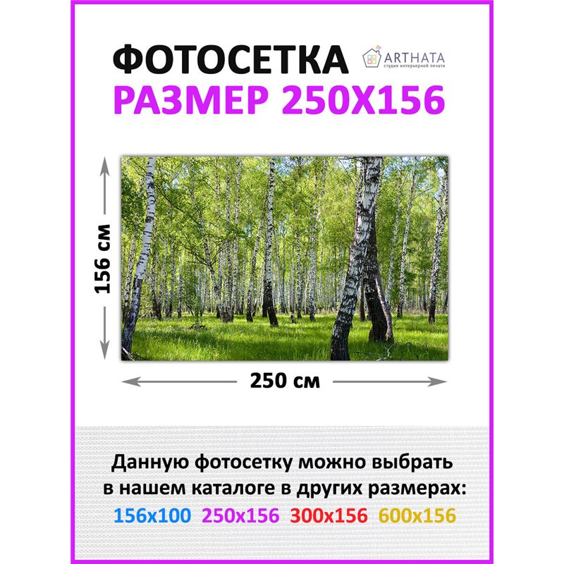 Фотосетка на забор 250*158 с люверсами. Фото сетка для забора на дачу - декоративные баннеры от ArtHata - легкий способ быстро у