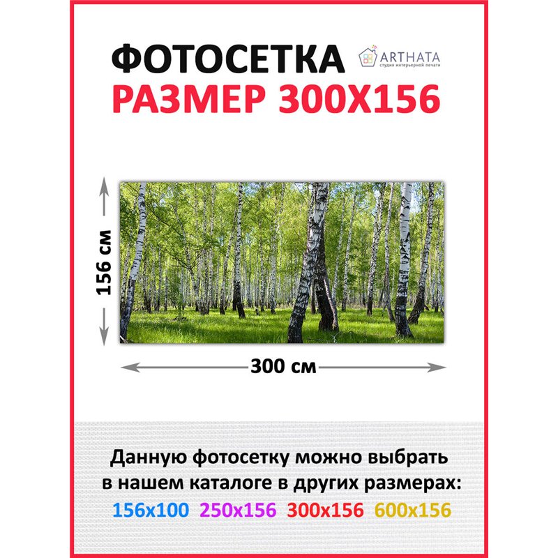 Фотосетка на забор 300*158 с люверсами. Фото сетка для забора на дачу - декоративные баннеры от ArtHata - легкий способ быстро у