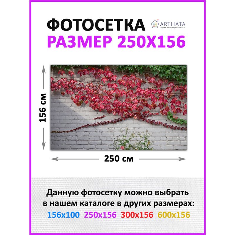 Фотосетка на забор 250*158. Фотобаннер для беседки с люверсами - сетка с рисунком на забор для дачи от ArtHata - легкий способ б
