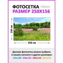 Фотофасад 250x158. Забор декоративный фотосетка баннер для дачи от ArtHata - легкий способ быстро украсить беседку. Люверсы в ко