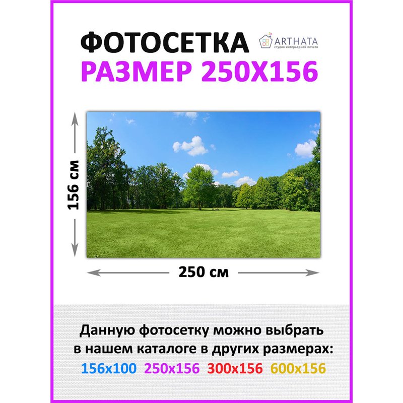 Фотосетка на забор 250*158 - легкий способ быстро украсить забор на даче. Люверсы в комплекте