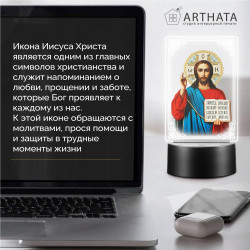 Светодиодный RGB-ночник икона "Иисус Христос" на батарейках — заказать в Минске | Arthata