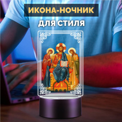 Светодиодный RGB-ночник с иконой "Деисус" на батарейках — заказать в Минске | Образный