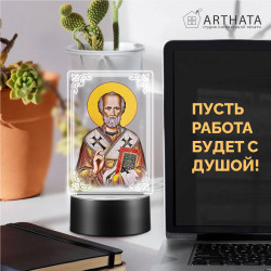 Светодиодный ночник икона "Николай Чудотворец" на батарейках — заказать в Минске | Сильный святой