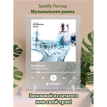 Radiohead Paranoid Android - постер Spotify