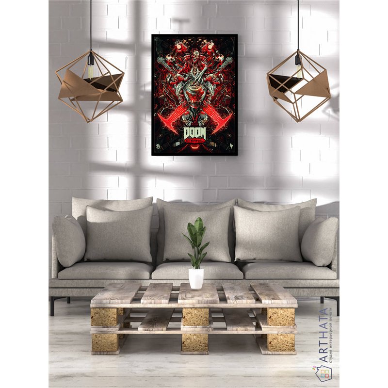 Постер, плакат интерьерный 40x60см - Doom