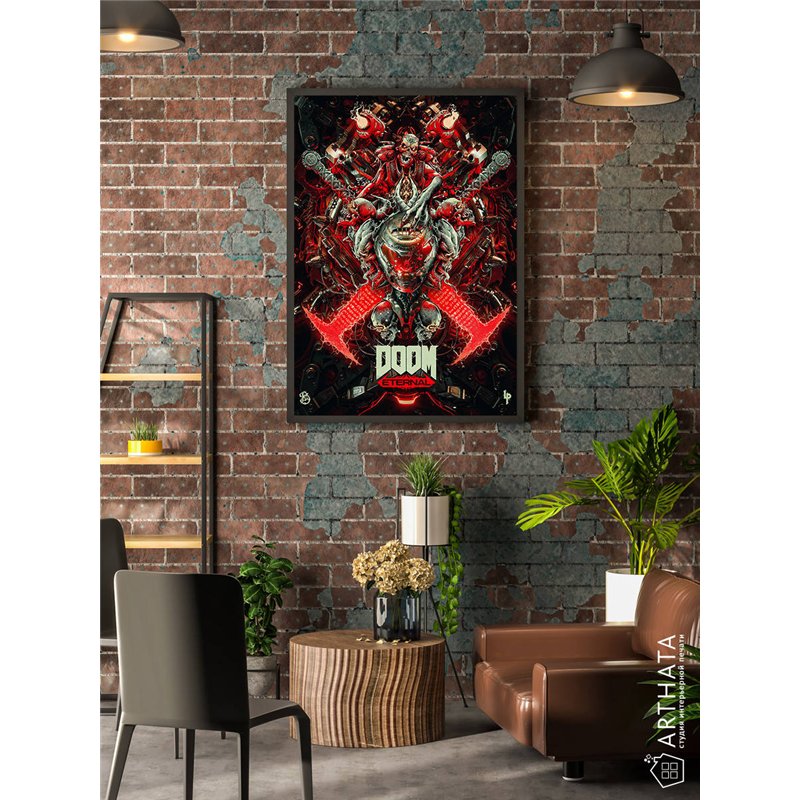Постер, плакат интерьерный 40x60см - Doom