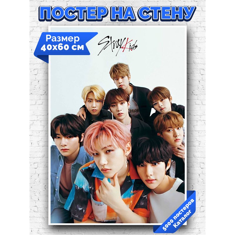 Постер, плакат интерьерный 40x60см - Stray Kids