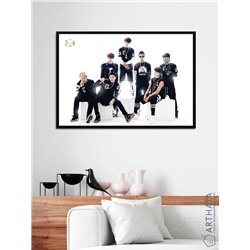 Постер, плакат интерьерный 40x60см - BTS