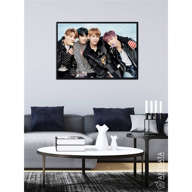 Постер, плакат интерьерный 40x60см - BTS
