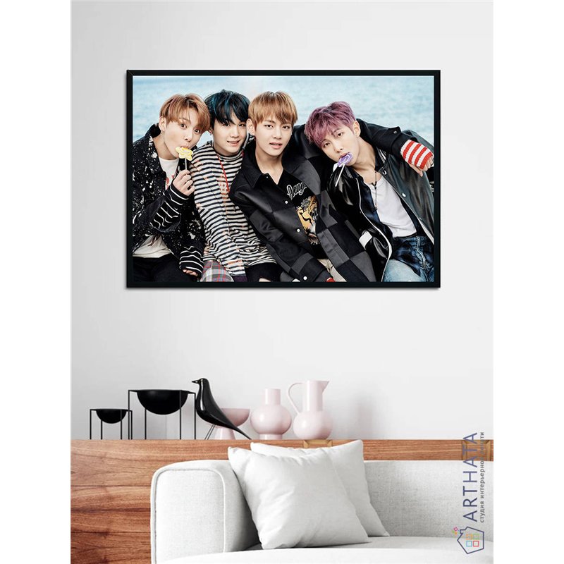 Постер, плакат интерьерный 40x60см - BTS