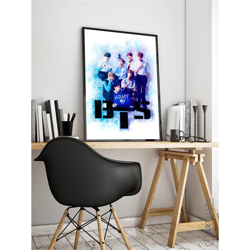Постер, плакат интерьерный 40x60см - BTS