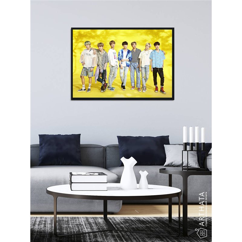 Постер, плакат интерьерный 40x60см - BTS