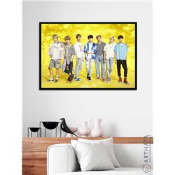 Постер, плакат интерьерный 40x60см - BTS