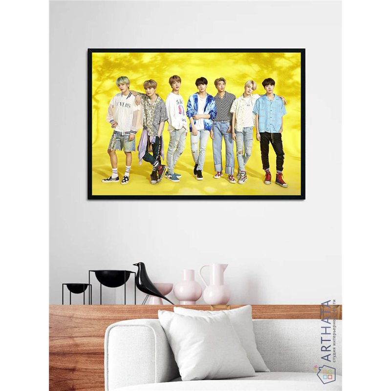 Постер, плакат интерьерный 40x60см - BTS