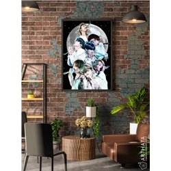 Постер, плакат интерьерный 40x60см - BTS