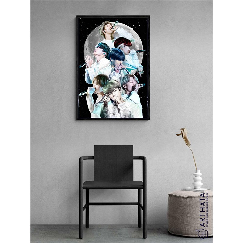 Постер, плакат интерьерный 40x60см - BTS