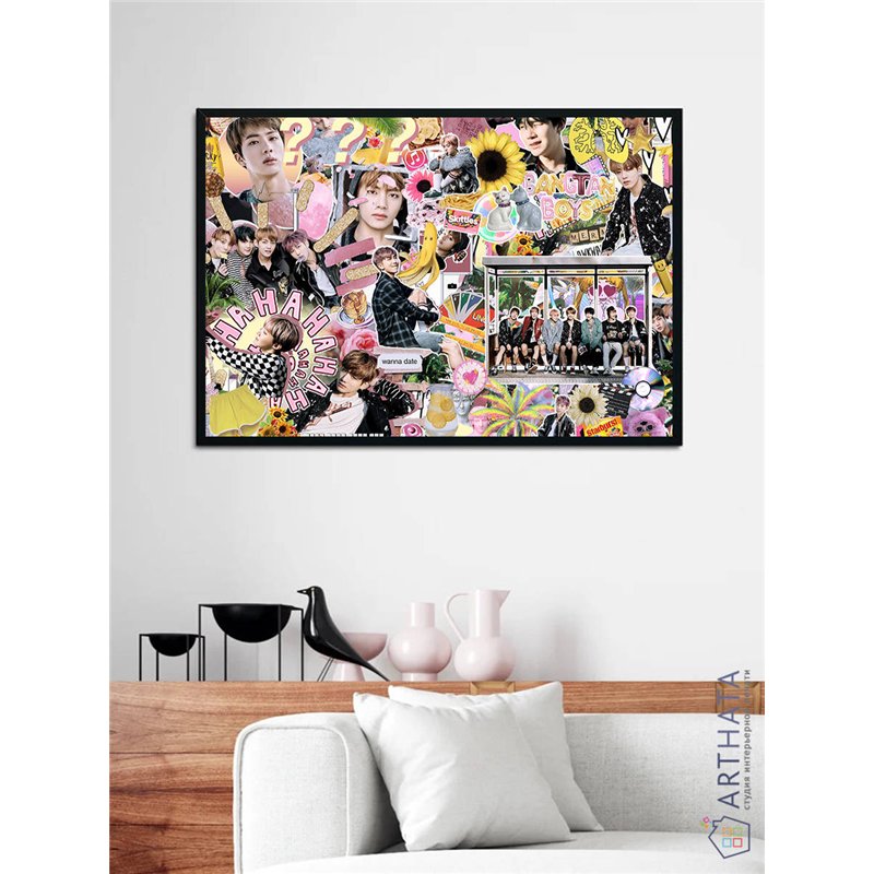 Постер, плакат интерьерный 40x60см - BTS