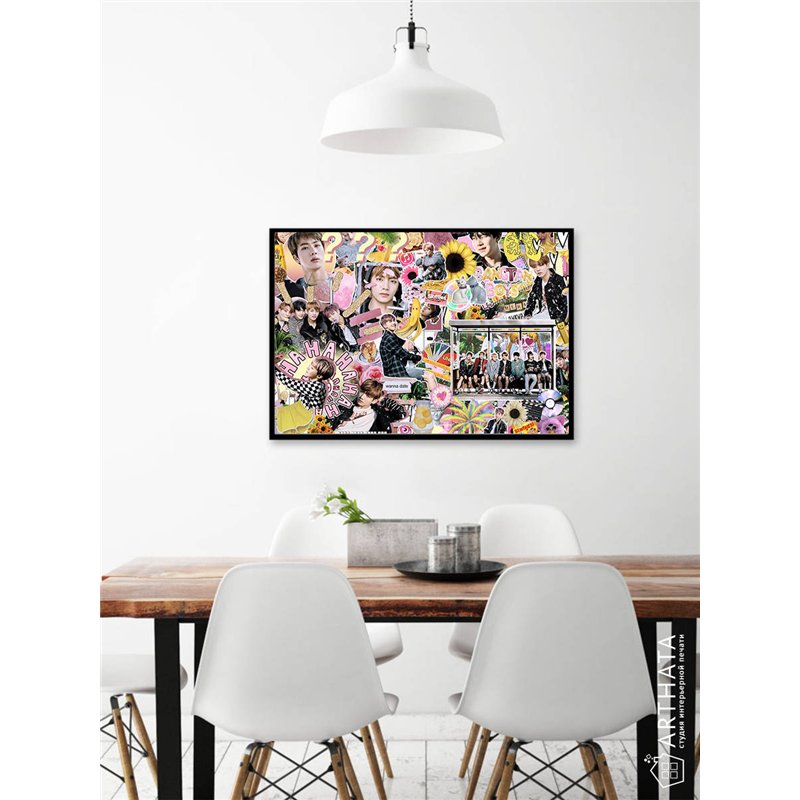 Постер, плакат интерьерный 40x60см - BTS