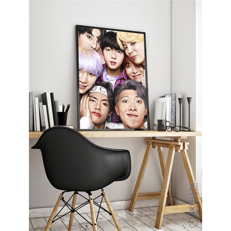 Постер, плакат интерьерный 40x60см - BTS