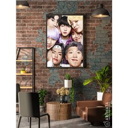 Постер, плакат интерьерный 40x60см - BTS