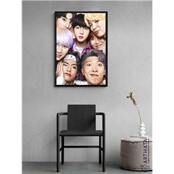 Постер, плакат интерьерный 40x60см - BTS