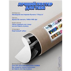Постер, плакат интерьерный 40x60см - MiyaGi - Andy Panda