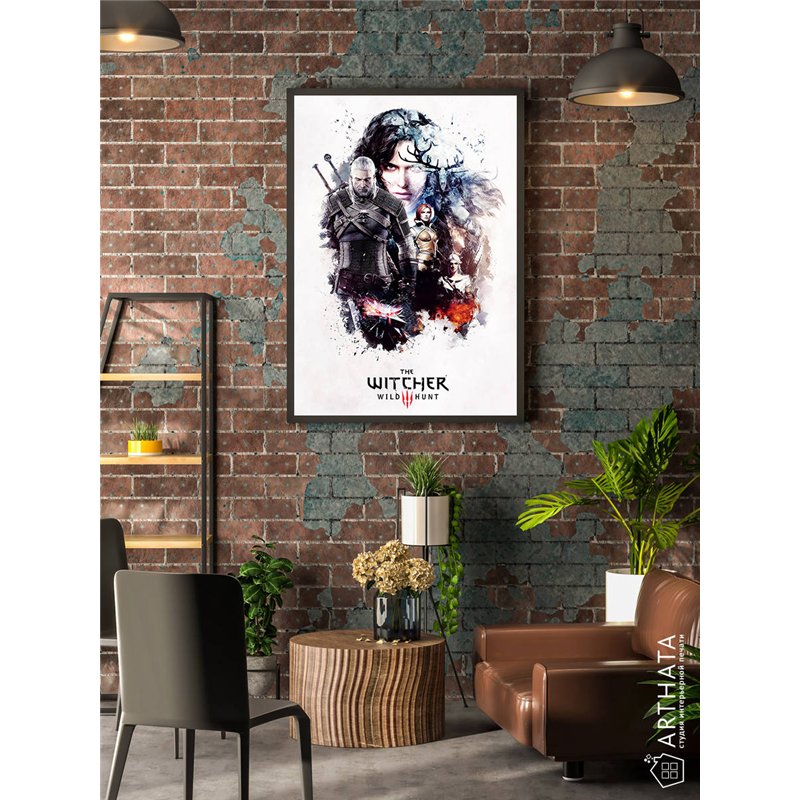 Постер, плакат интерьерный 40x60см - Witcher 3