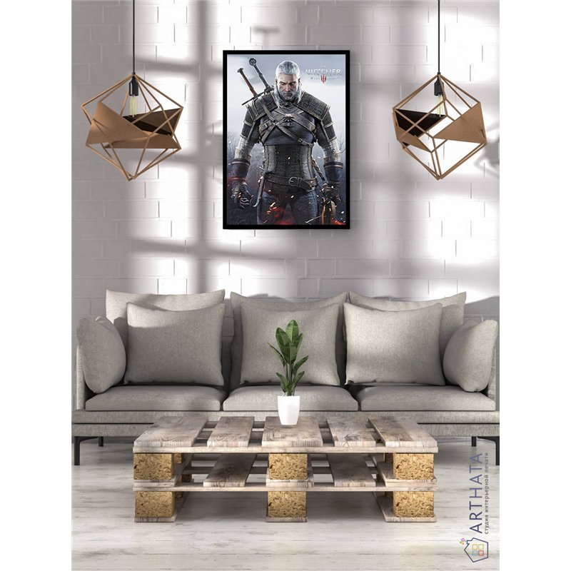Постер, плакат интерьерный 40x60см - Witcher 3