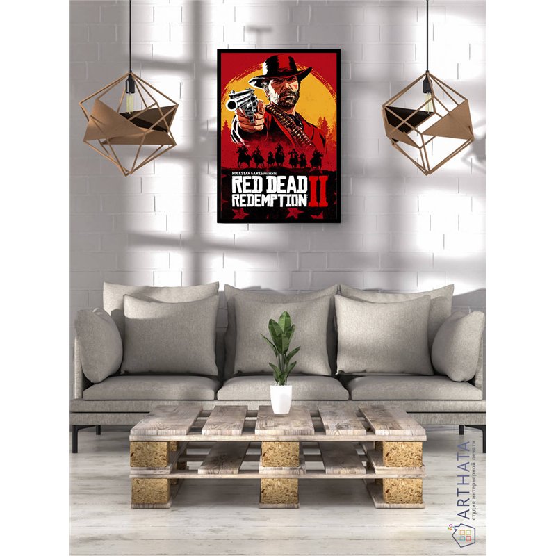 Постер, плакат интерьерный 40x60см - Red Dead Redemption 2