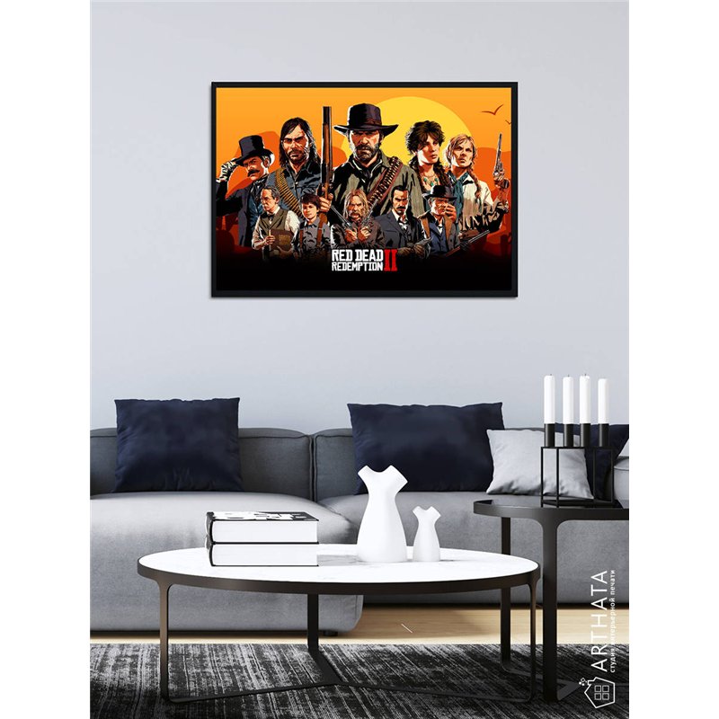 Постер, плакат интерьерный 40x60см - Red Dead Redemption 2
