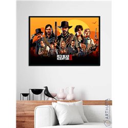 Постер, плакат интерьерный 40x60см - Red Dead Redemption 2