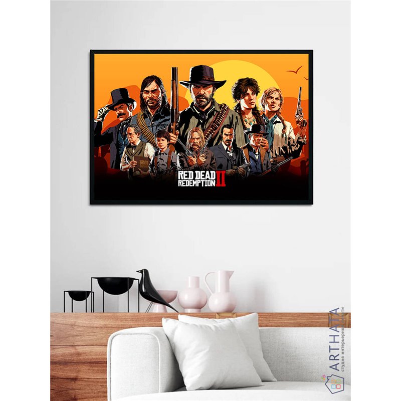 Постер, плакат интерьерный 40x60см - Red Dead Redemption 2
