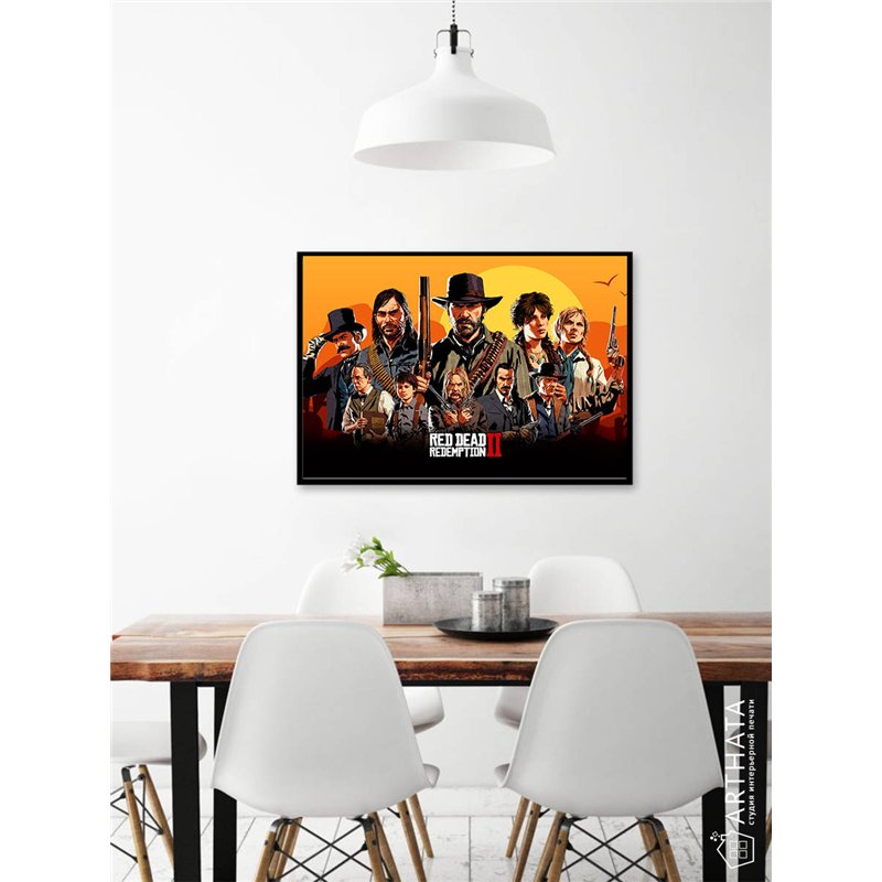 Постер, плакат интерьерный 40x60см - Red Dead Redemption 2