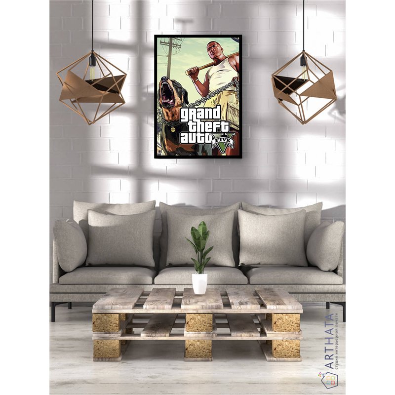 Постер, плакат интерьерный 40x60см - GTA5
