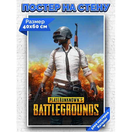 Постер, плакат интерьерный 40x60см - PUBG