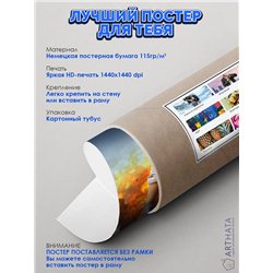 Постер, плакат интерьерный 40x60см - PUBG