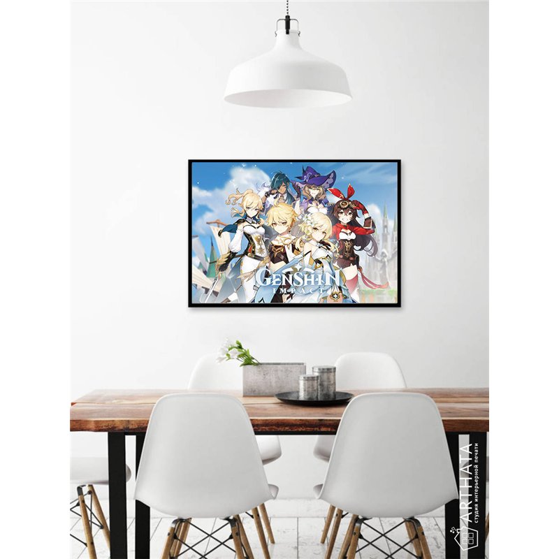Постер, плакат интерьерный 40x60см - Genshin