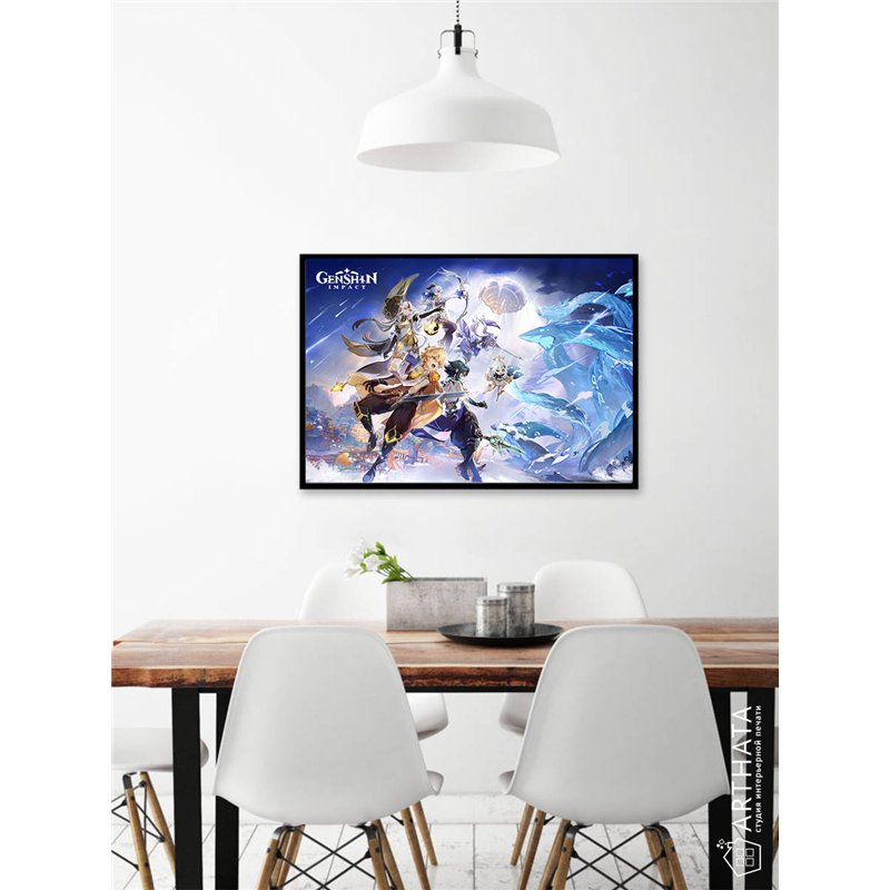 Постер, плакат интерьерный 40x60см - Genshin