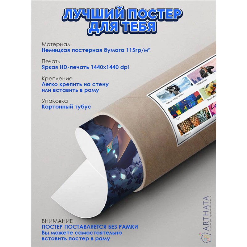 Постер, плакат интерьерный 40x60см - Genshin