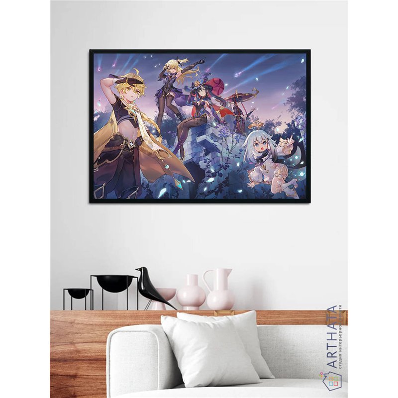 Постер, плакат интерьерный 40x60см - Genshin