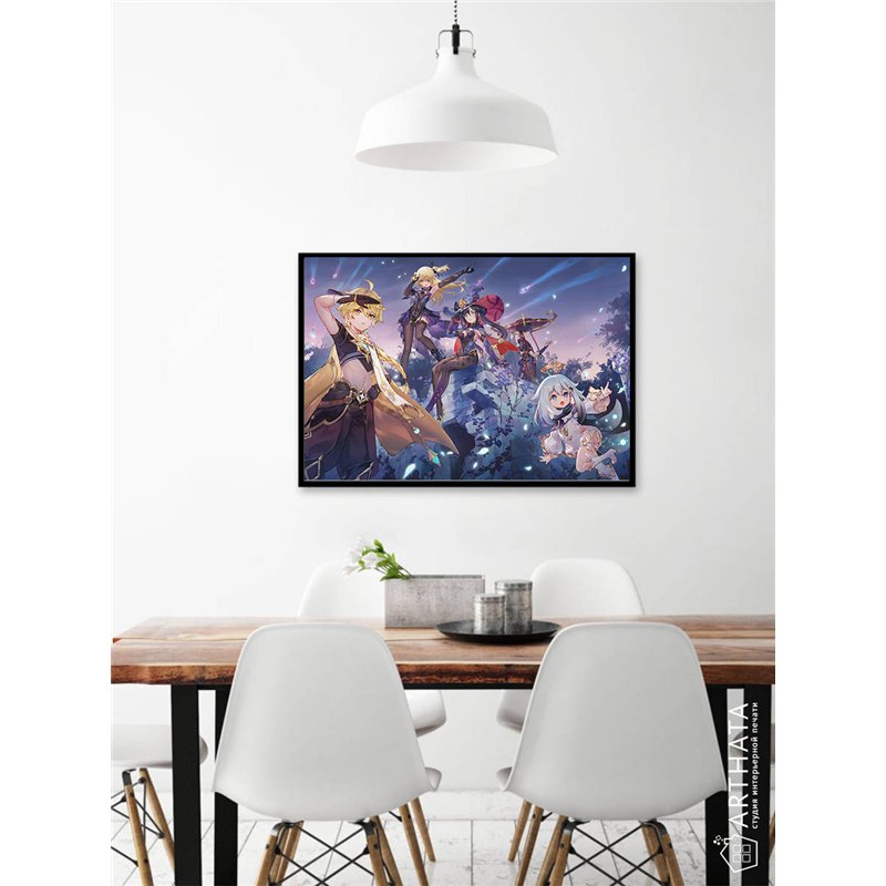 Постер, плакат интерьерный 40x60см - Genshin