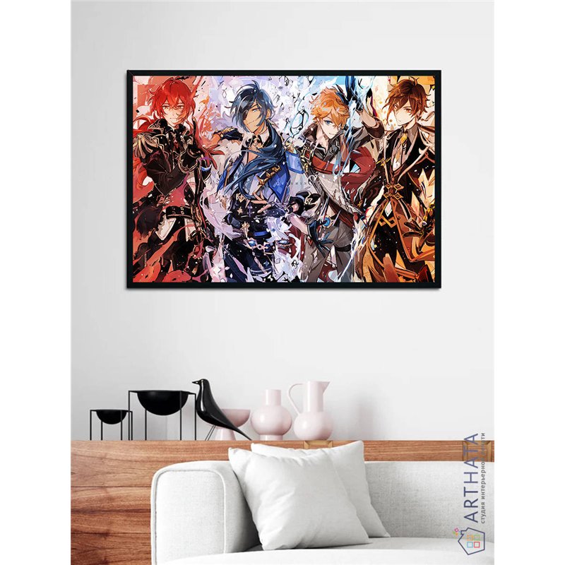 Постер, плакат интерьерный 40x60см - Genshin