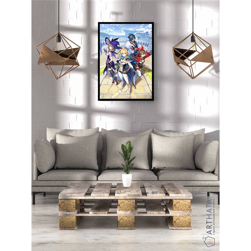 Постер, плакат интерьерный 40x60см - Genshin