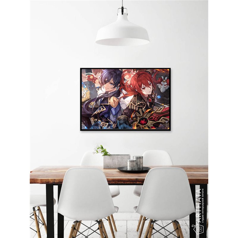 Постер, плакат интерьерный 40x60см - Genshin