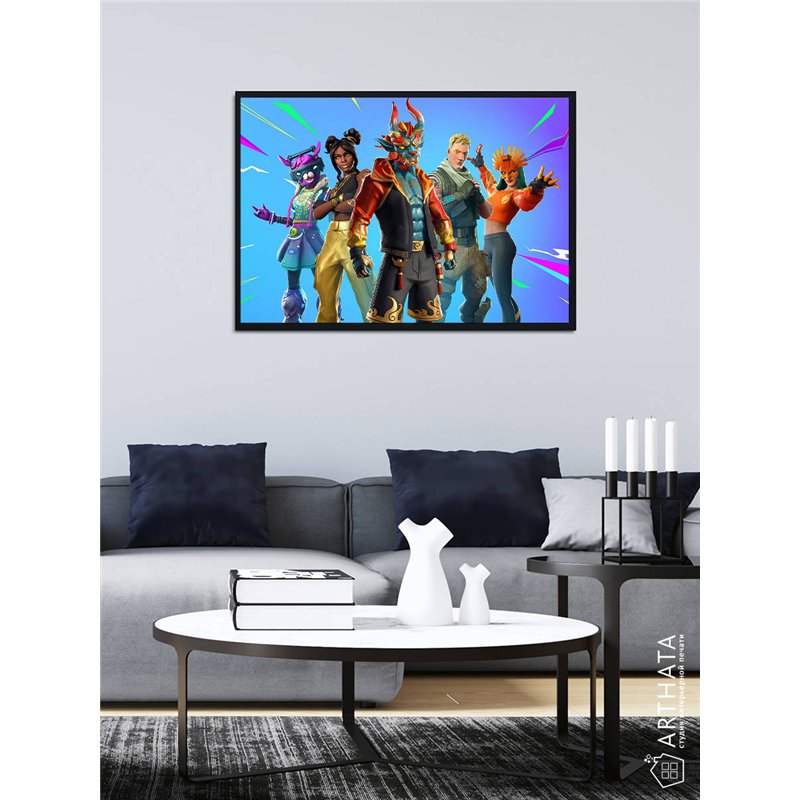 Постер, плакат интерьерный 40x60см - Fortnite