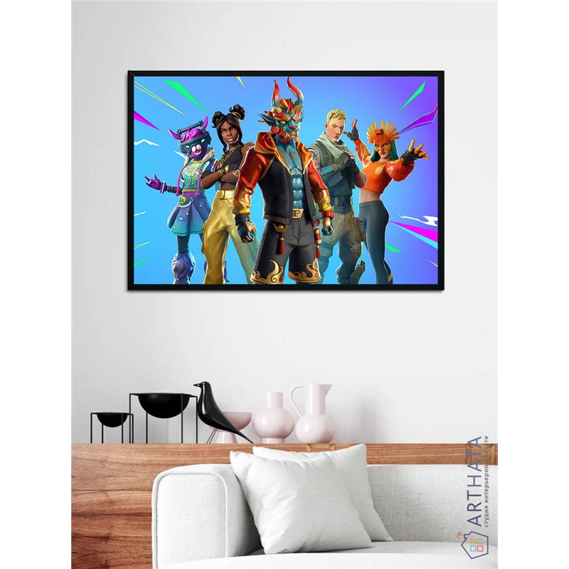 Постер, плакат интерьерный 40x60см - Fortnite